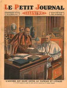 Vatikaanin ja Italian välinen sopimus allekirjoitettiin 1929. tekijältä Unbekannt
