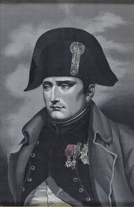 Keisari Napoléon I Bonaparten silkkikudontamuotokuva 1769-1821 tekijältä Unbekannt