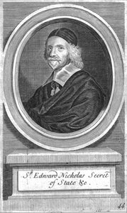 Sir Edward Nicholas, ulkoministeri, 1600-luvun puolivälissä tekijältä Unbekannt