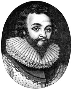 Sir Francis Drake, 1500-luvun englantilainen navigaattori ja yksityismies, vuodelta 1880 tekijältä Unbekannt