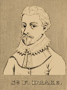 Sir Francis Drake, c1540-1596, 1830. tekijältä Unbekannt