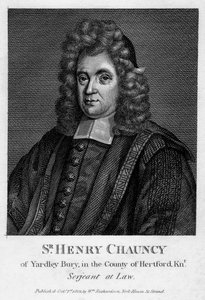Sir Henry Chauncy, englantilainen lakimies, kouluttaja ja antiikkimies, 1802 tekijältä Unbekannt