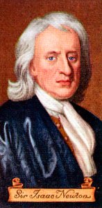 Sir Isaac Newton, otettu savukekorttisarjasta, 1935 tekijältä Unbekannt