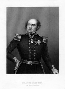 Sir John Franklin, englantilainen merikapteeni ja arktinen tutkimusmatkailija, 1800-luku tekijältä Unbekannt