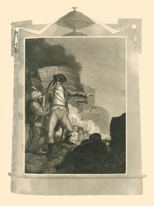 Sir Sidney Smith puolustamassa rikkomusta Acressa, 1799, 1816. tekijältä Unbekannt