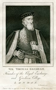 Sir Thomas Gresham, brittiläinen kauppias ja rahoittaja, 1500-luku 1793 tekijältä Unbekannt