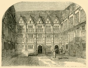 Sir Thomas Greshamsin talo Bishopsgate Streetillä, vuodelta 1872. tekijältä Unbekannt