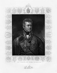 Sir Thomas Picton, brittiläinen sotilasjohtaja, 1800-luku tekijältä Unbekannt