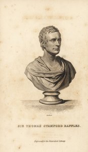 Sir Thomas Stamford Raffles, brittiläinen valtiomies, kirjailija ja luonnontieteilijä tekijältä Unbekannt