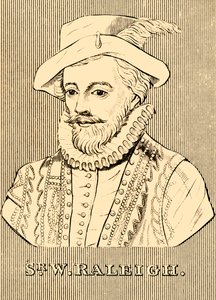 Sir W. Raleigh, c1552-1618, 1830. tekijältä Unbekannt