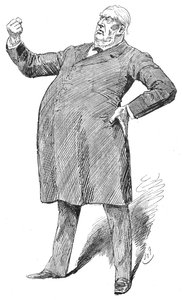Sir William Harcourt kiehtovalla hetkellä, 1890-luku 1906 tekijältä Unbekannt