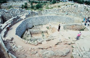 Mykeneen linnoitusten paikka, Kreikka, n. 1600-1100 eaa tekijältä Unbekannt