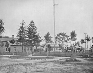 Old Fort Waynen paikka, Indiana, vuodelta 1897. tekijältä Unbekannt