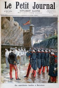 Kuusi anarkistia teloitettiin Barcelonassa 1894 tekijältä Unbekannt