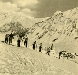 Hiihtotunti, Arlberg, Itävalta, 1935. tekijältä Unbekannt