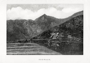 Snowdon, Wales, 1896 tekijältä Unbekannt