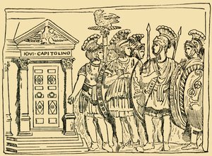 Rooman kuuluisan Praetorian-kaartin sotilaat, n. 1930. tekijältä Unbekannt
