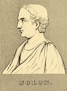 Solon, c630-c560 eKr., 1830. tekijältä Unbekannt
