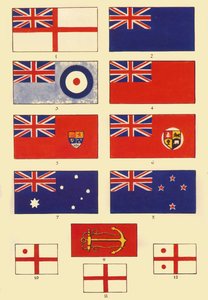 Jotkut Ensigns of Britain and the Commonwealth, c1948. tekijältä Unbekannt