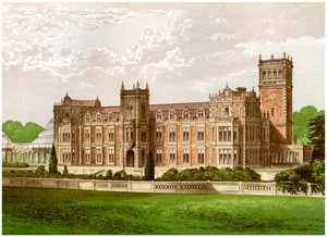 Somerleyton, Suffolk, Baronet Crossleyn koti, vuodelta 1880 tekijältä Unbekannt