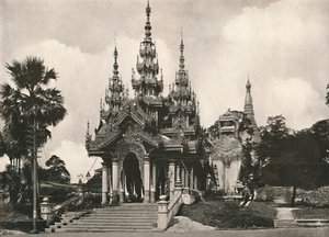 Shwedagon-pagodin eteläinen sisäänkäynti, Yangon, 1900. tekijältä Unbekannt