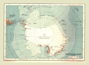 Etelänapakartta, 1902. tekijältä Unbekannt