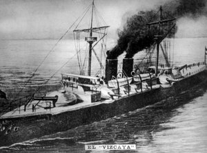 Espanjalainen taistelulaiva Viscaya, 1898- ja 1920-luvut tekijältä Unbekannt