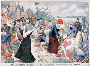 Kevätkukkia markkinoilla, Pariisi, 1903 tekijältä Unbekannt