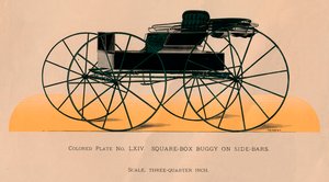 Square-Box Buggy sivupalkeissa, 1885. tekijältä Unbekannt