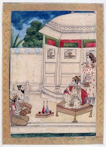 Sri Raga, Ragamala-albumi, Rajasthanin koulu, 1800-luku tekijältä Unbekannt