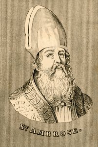 St. Ambrose, c340-397, 1830. tekijältä Unbekannt