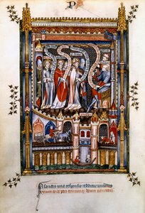 St Denis, St Rusticus ja St Eleutherius ennen Sisinniusta, 1317 tekijältä Unbekannt