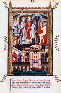 St Denis heitetään uuniin, 1317 tekijältä Unbekannt