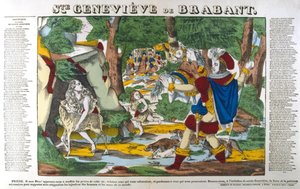St Genevieve Brabantista metsässä, 1800-luku tekijältä Unbekannt