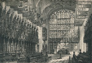 St. Georges Chapel: Kuoro, Katse itään, 1895 tekijältä Unbekannt