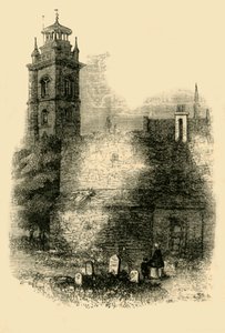 St. Giles, Cripplegate, Showing the Old Wall, c1872. tekijältä Unbekannt