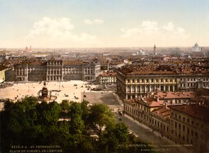 Iisakin aukio, Pietari, Venäjä, c1890-c1905 tekijältä Unbekannt