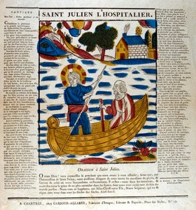 St Julianus, matkailijoiden suojeluspyhimys, 1800-luku tekijältä Unbekannt