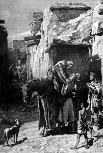St Louis, Ranskan kuningas, etsii turvaa saraseenien edessä, 1909 tekijältä Unbekannt