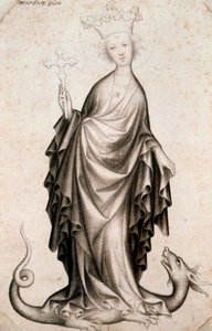 Pyhä Margaret, 1400-luku tekijältä Unbekannt