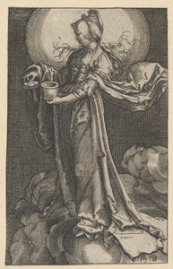 Pyhä Maria Magdaleena pilvien päällä -kopio, 1518. tekijältä Unbekannt