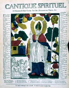 Pyhä Nikolaus, 1800-luku tekijältä Unbekannt