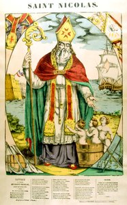 Pyhä Nikolaus, 1800-luku tekijältä Unbekannt