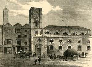 Pyhän Olavin kirkko, vuonna 1820, n. 1878. tekijältä Unbekannt