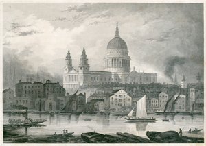 Pyhän Paavalin katedraali, Lontoon kaupunki, 1850 tekijältä Unbekannt