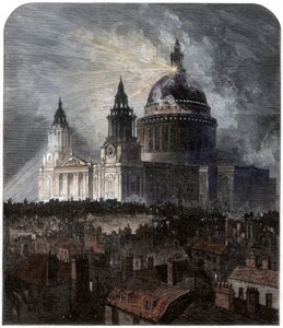 St Paulin katedraali kiitospäivänä 1872 tekijältä Unbekannt