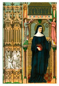 St Scholastica, 1886 tekijältä Unbekannt