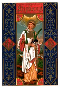 Pyhä Stefanus, 1886 tekijältä Unbekannt