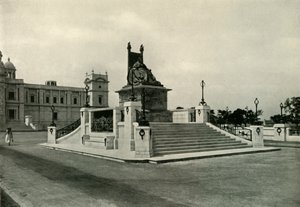Kuningatar Victorian patsas Victoria Memorial Hallin edessä, 1925. tekijältä Unbekannt