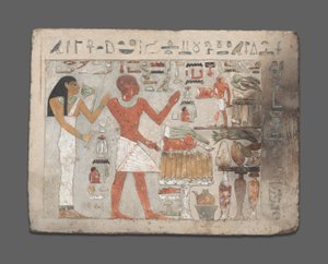 Stela Amenemhat ja Hemet, Egypti, Keski-Britannia, varhainen dynastia 12 noin 1956-1877 eaa. tekijältä Unbekannt